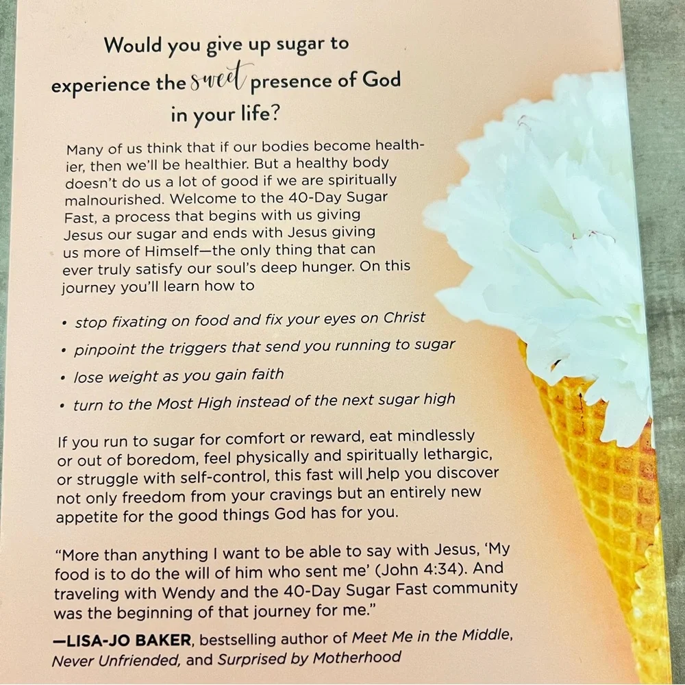 The 40-Day Sugar Fast Wendy Speake Christian Devotional Sugar Detox Faith Book